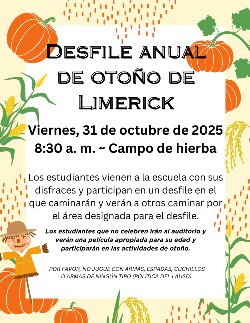 Fall Parade flyer - Spanish